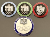 Lot of 1936 Berlin Summer Olympics Badges
