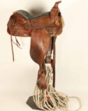 Dark Brown Leather Saddle