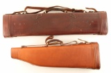 Lot of (2) Leather Shotgun Cases