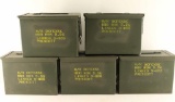 Lot of (5) Ammo Cans