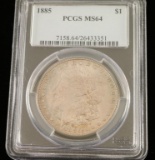 PCGS 1885 $1 Morgan MS64