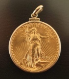 Liberty $20 Gold Piece Pendant
