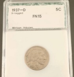 3 Legged Buffalo Nickel 1937D