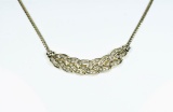 Dazzling Braided Design Diamond Necklace