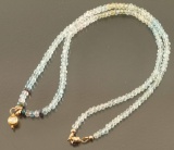 Light Sapphire Beaded Necklace