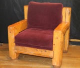 Vintage Log Chair