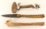 Lot of (2) Bone Weapons