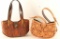 Lot of (2) Leather Handbags