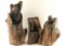 Lot of (2) Tree Stump Bear Decorators