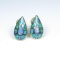 Fantastic Fine Australian Black Opal Earrings