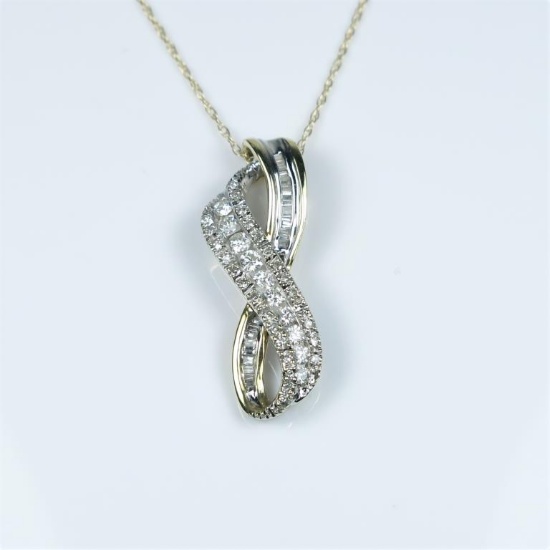 Dazzling Diamond Infinity Pendant