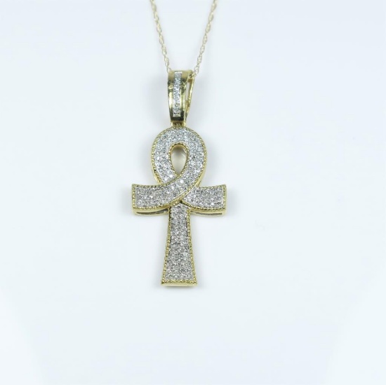 Dazzling Egyptian ANKH Diamond Pendant