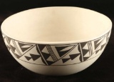 Acoma Black and White Polychrome Bowl