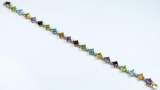 Colorful Multi-Gem Bracelet featuring