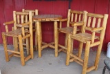 Log Patio Set