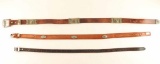 Lot of (3) Leather Belts