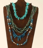 Lot of 3 Navajo Faux Turquoise Necklaces