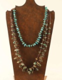 Lot of 2 Navajo Turquoise Necklaces