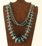 Lot of 2 Navajo Turquoise Necklaces