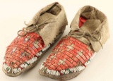 Sioux Quilled & Beaded Moccasins