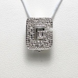 Gorgeous custom-made letter ‘G’ pendant