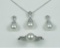 Lovely Pearl Pendant and Matching Earrings