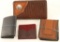 Lot of (4) Leather Wallets