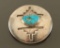 Hopi Brooch with Turquoise Cab