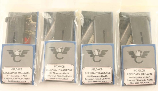 Lot of (4) Compact Wilson 45 ACP Magazines