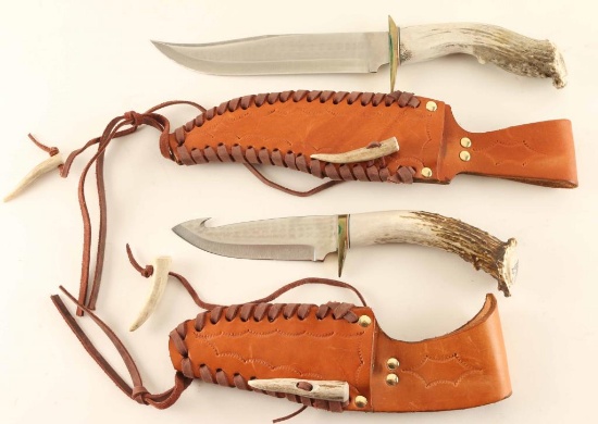 Lot of two custom Hunting Knives