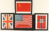 USMC Iwo Jima Wall Clock & Flags of Nations