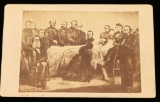 Rare CDV of Abraham Lincoln on Death Bed