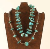 Lot of 2 Navajo Turquoise Necklaces