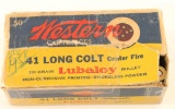 41 Long Colt Ammo - Vintage Western Box