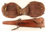 Leather Saddlebags and Rifle Scabbard