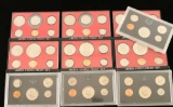 Collection of (10) US Proof Sets