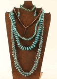 Lot of 4 Navajo Turquoise Necklaces