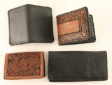 Lot of (4) Leather Wallets