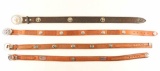 Lot of (4) Leather Belts