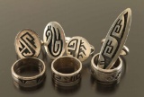 Lot of Hopi Sterling Rings