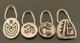 Lot of 4 Hopi Keychains