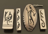 Hopi Tie Pins and Money Clip