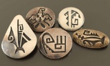 Lot of 5 Hopi Pins