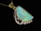 Stunning Opal and Diamond Pendant