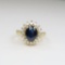 Beautiful Blue Sapphire and Diamond Ring