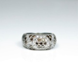 Luxury Platinum White and Chocolate Diamond