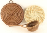 Lot of (2) Navajo Basketry Trays
