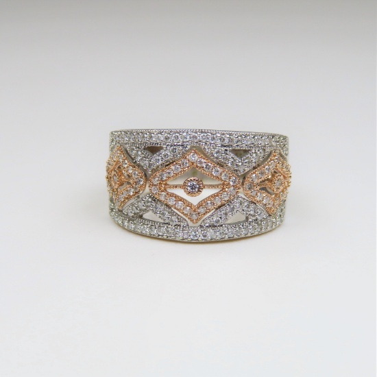 Beautifully Detailed Diamond Ring featuring