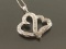 Diamond Double Heart pendant