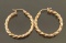 10kt Yellow Gold Hoops